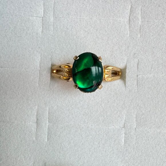 Vintage Abalone Ring 14k Gold Filled - Picture 2 of 8